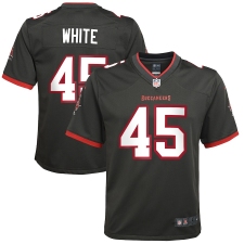 Youth Tampa Bay Buccaneers #45 Devin White Nike Pewter Alternate Game Jersey