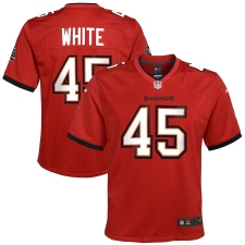 Youth Tampa Bay Buccaneers #45 Devin White Nike Red Game Jersey