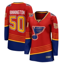 Women's St. Louis Blues #50 Jordan Binnington Fanatics Branded Red 2020-21 Special Edition Breakaway Player Jersey