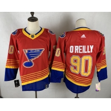 Men's St. Louis Blues #90 Ryan O'Reilly Red Fanatics Branded Royal Home Premier Breakaway Player Jersey