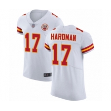 Men's Kansas City Chiefs #17 Mecole Hardman White Vapor Untouchable Elite Player Football Jersey