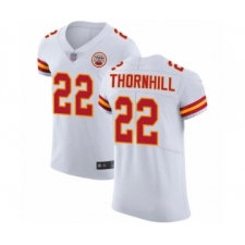 Men's Kansas City Chiefs #22 Juan Thornhill White Vapor Untouchable Elite Player Football Jersey