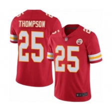 Youth Kansas City Chiefs #25 Darwin Thompson Red Team Color Vapor Untouchable Limited Player Football Jersey