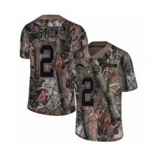 Men's Los Angeles Chargers #2 Easton Stick Limited Camo Rush Realtree Football Jersey