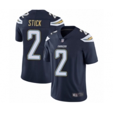 Men's Los Angeles Chargers #2 Easton Stick Navy Blue Team Color Vapor Untouchable Limited Player Football Jersey
