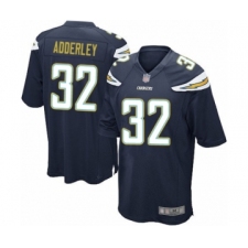 Men's Los Angeles Chargers #32 Nasir Adderley Game Navy Blue Team Color Football Jersey