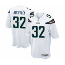 Men's Los Angeles Chargers #32 Nasir Adderley Game White Football Jersey