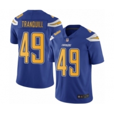 Youth Los Angeles Chargers #49 Drue Tranquill Limited Electric Blue Rush Vapor Untouchable Football Jersey