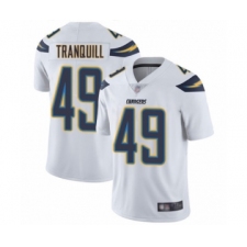 Youth Los Angeles Chargers #49 Drue Tranquill White Vapor Untouchable Limited Player Football Jersey