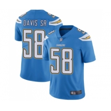 Youth Los Angeles Chargers #58 Thomas Davis Sr Electric Blue Alternate Vapor Untouchable Limited Player Football Jersey