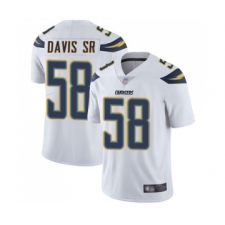 Youth Los Angeles Chargers #58 Thomas Davis Sr White Vapor Untouchable Limited Player Football Jersey