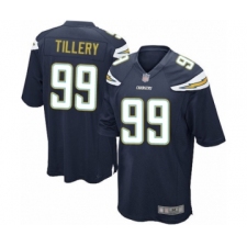 Men's Los Angeles Chargers #99 Jerry Tillery Game Navy Blue Team Color Football Jersey