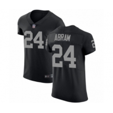 Men's Oakland Raiders #24 Johnathan Abram Black Team Color Vapor Untouchable Elite Player Football Jersey