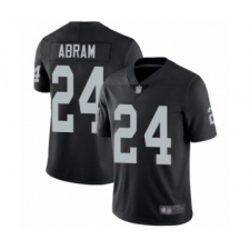 Youth Oakland Raiders #24 Johnathan Abram Black Team Color Vapor Untouchable Elite Player Football Jersey