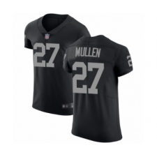 Men's Oakland Raiders #27 Trayvon Mullen Black Team Color Vapor Untouchable Elite Player Football Jersey