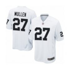 Men's Oakland Raiders #27 Trayvon Mullen Game White Football Jersey
