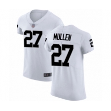 Men's Oakland Raiders #27 Trayvon Mullen White Vapor Untouchable Elite Player Football Jersey
