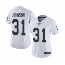 Women's Oakland Raiders #31 Isaiah Johnson White Vapor Untouchable Limited Player Football Jersey