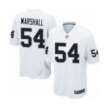 Men's Oakland Raiders #54 Brandon Marshall Game White Football Jersey