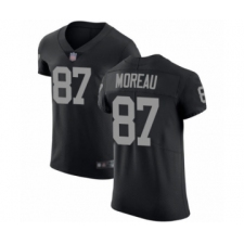Men's Oakland Raiders #87 Foster Moreau Black Team Color Vapor Untouchable Elite Player Football Jersey