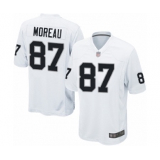 Men's Oakland Raiders #87 Foster Moreau Game White Football Jersey