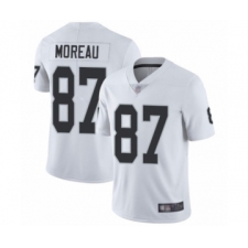 Men's Oakland Raiders #87 Foster Moreau White Vapor Untouchable Limited Player Football Jersey