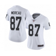 Women's Oakland Raiders #87 Foster Moreau White Vapor Untouchable Limited Player Football Jersey