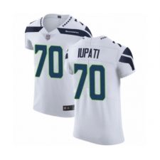 Men's Seattle Seahawks #70 Mike Iupati White Vapor Untouchable Elite Player Football Jersey