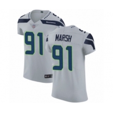 Men's Seattle Seahawks #91 Cassius Marsh Grey Alternate Vapor Untouchable Elite Player Football Jersey