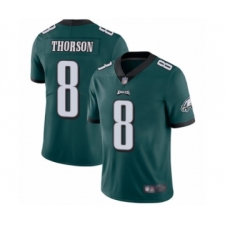 Youth Philadelphia Eagles #8 Clayton Thorson Midnight Green Team Color Vapor Untouchable Limited Player Football Jersey