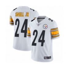 Men's Pittsburgh Steelers #24 Benny Snell Jr. White Vapor Untouchable Limited Player Football Jersey
