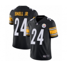 Youth Pittsburgh Steelers #24 Benny Snell Jr. Black Team Color Vapor Untouchable Limited Player Football Jersey
