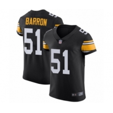 Men's Pittsburgh Steelers #51 Mark Barron Black Alternate Vapor Untouchable Elite Player Football Jersey