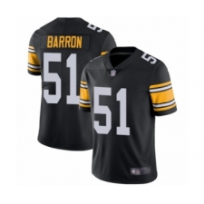 Men's Pittsburgh Steelers #51 Mark Barron Black Alternate Vapor Untouchable Limited Player Football Jersey