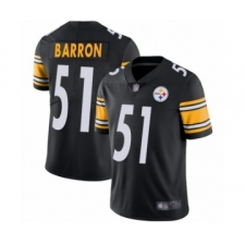 Men's Pittsburgh Steelers #51 Mark Barron Black Team Color Vapor Untouchable Limited Player Football Jersey