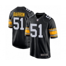 Men's Pittsburgh Steelers #51 Mark Barron Game Black Alternate Football Jersey