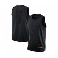 Men's Los Angeles Lakers #3 Anthony Davis Swingman Black MVP Basketball Jersey