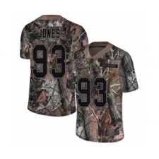 Men's Denver Broncos #93 Dre'Mont Jones Limited Camo Rush Realtree Football Jersey