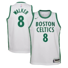 Youth Boston Celtics #8 Kemba Walker Nike White 2020-21 Swingman Jersey