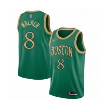 Youth Boston Celtics #8 Kemba Walker Swingman Green Basketball Jersey - 2019 20 City Edition