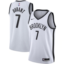 Men's Brooklyn Nets #7 Kevin Durant Nike White 2020-21 Swingman Jersey