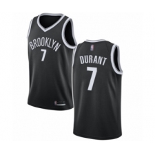 Women's Brooklyn Nets #7 Kevin Durant Authentic Black Basketball Jersey - Icon Edition