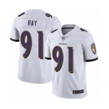 Youth Baltimore Ravens #91 Shane Ray White Vapor Untouchable Limited Player Football Jersey