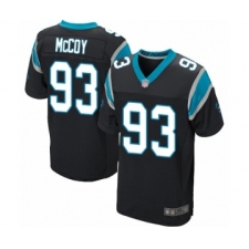 Men's Carolina Panthers #93 Gerald McCoy Elite Black Team Color Football Jersey