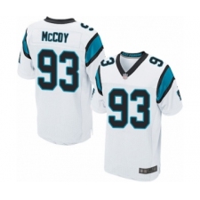 Men's Carolina Panthers #93 Gerald McCoy Elite White Football Jersey