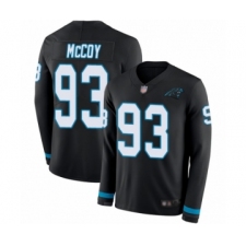 Youth Carolina Panthers #93 Gerald McCoy Limited Black Therma Long Sleeve Football Jersey