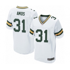 Men's Green Bay Packers #31 Adrian Amos Elite White Football Jersey