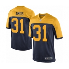 Men's Green Bay Packers #31 Adrian Amos Game Navy Blue Alternate Football Jersey