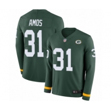 Men's Green Bay Packers #31 Adrian Amos Limited Green Therma Long Sleeve Football Jersey