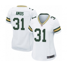 Women's Green Bay Packers #31 Adrian Amos Game White Football Jersey